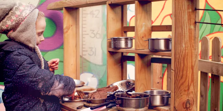 Cocoon Childcare Girl Playing Outside